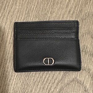 Dior Black Leather Card Holder